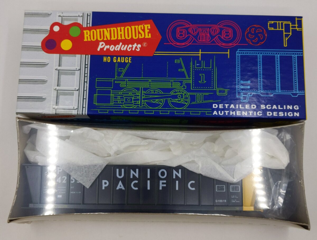Roundhouse 7754 HO Union Pacific 50' Bathtub Gondola Kit 34255