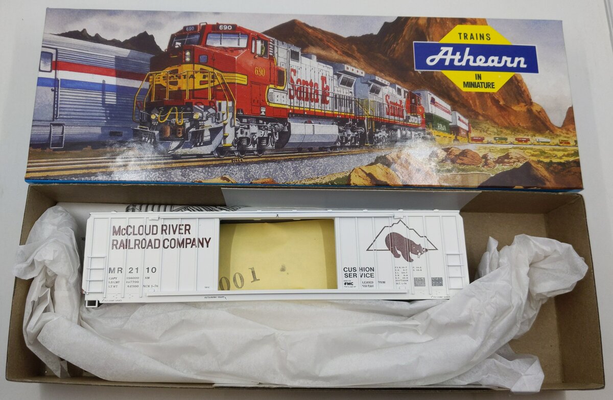 Athearn 5078 HO McCloud River 50' OB DD Boxcar Kit #2110