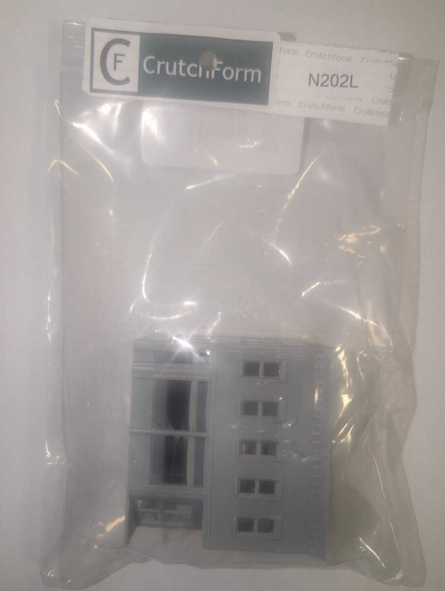 CrutchForm N202L N Scale 3-D Printed Store Front Building