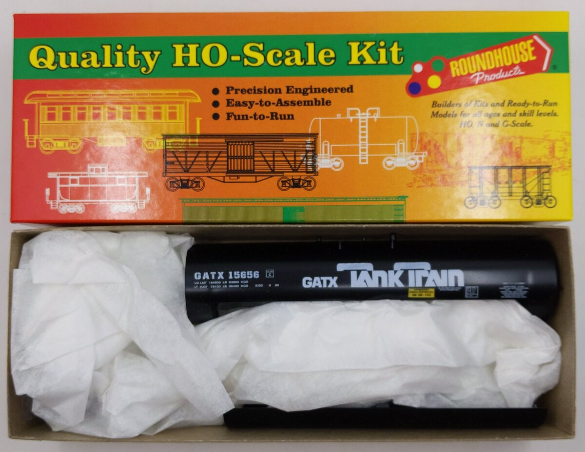 Roundhouse 1394 HO GATX 50' Tank Train Kit #15656