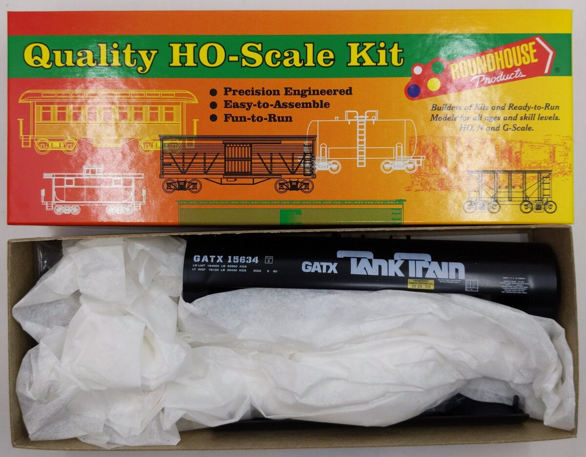 Roundhouse 1394 HO GATX 50' Tank Train # 15634 Kit