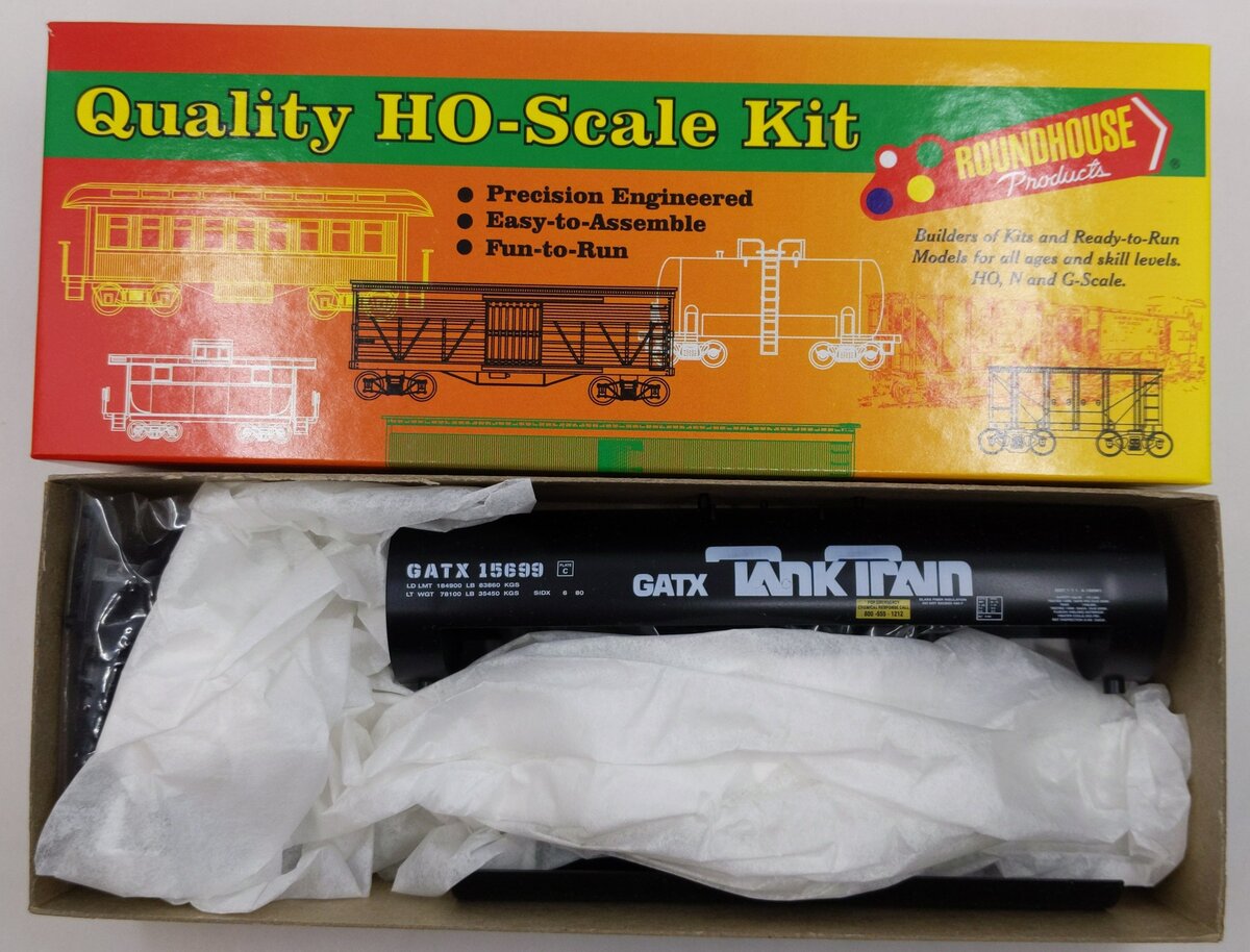 Roundhouse 1394 HO GATX 50' Tank Train Kit #15699