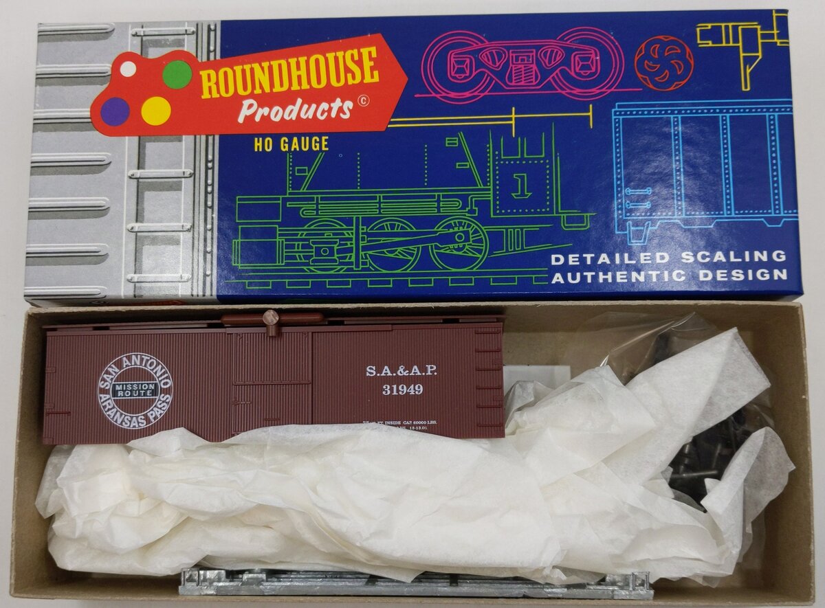 Roundhouse 7812 HO SA & AP 36' Open Top Boxcar Kit #31949