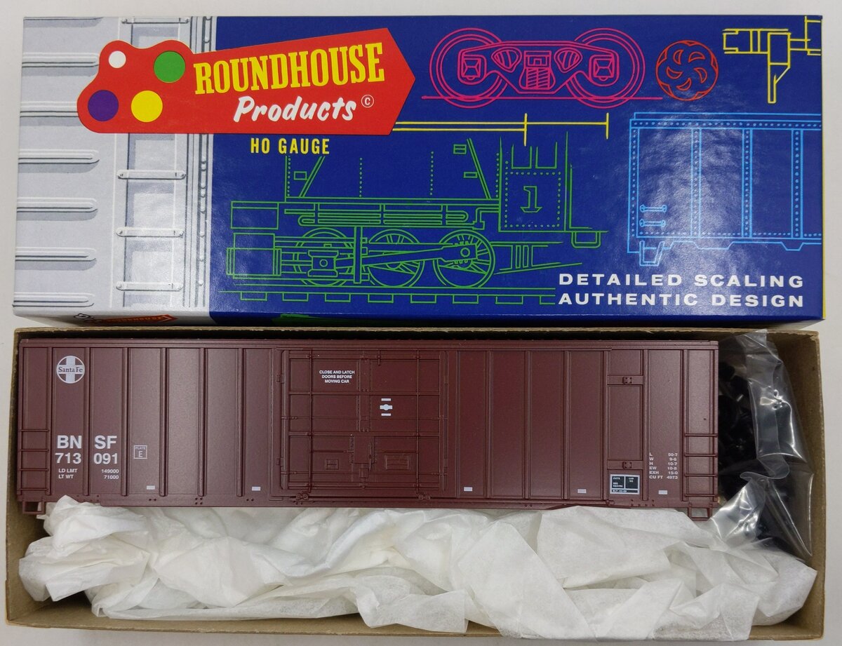 Roundhouse 7860 HO Santa Fe 50' Plug Door Boxcar Road Numbers Vary Kit