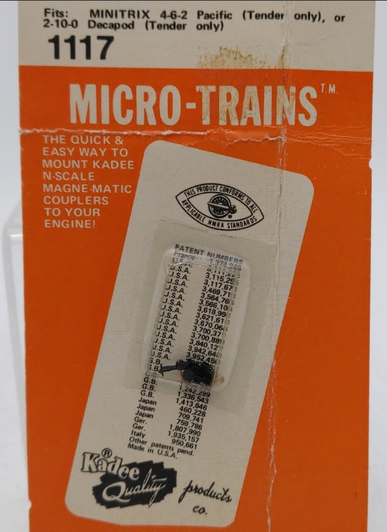 Kadee 1117 N Scale Micro-Trains Magne-Matic Coupler Conversion Kit