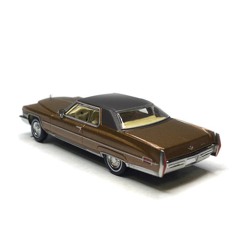 Brekina Automodelle 18130 HO Metallic Brown, Black 1972 Cadillac Coupe de Ville