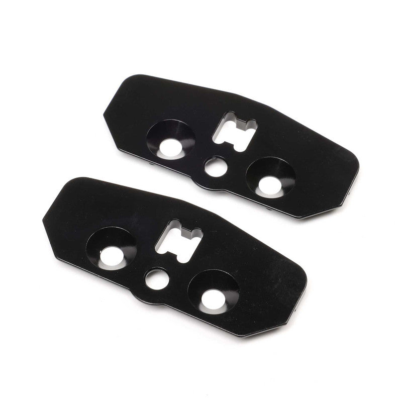 Team Losi Racing TLR-1257 Aluminum STD Adjustable Chassis Skid Plate (Pack of 2)