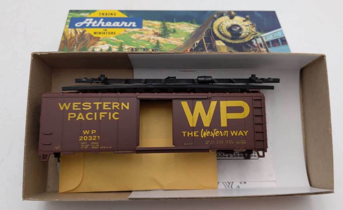 Athearn 1116-1 HO Bev-Bel Corp Western Pacific Circa 1950's40' Boxcar #20321 Kit