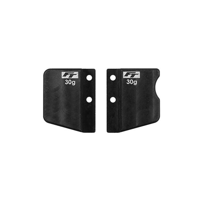 Team Associated 32091 RC10TC8 FT Steel Front & Rear Short Battery Weight Set