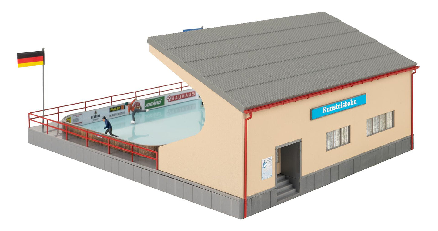 Faller 134005 HO Artificial Ice Rink with Moving Figures Building Kit