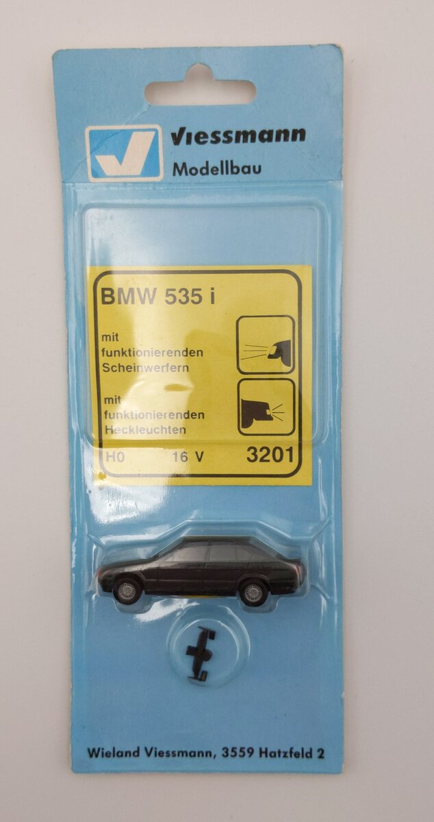 Viessmann 3201 1:87 BMW 535 With Working Head/Rear Lights