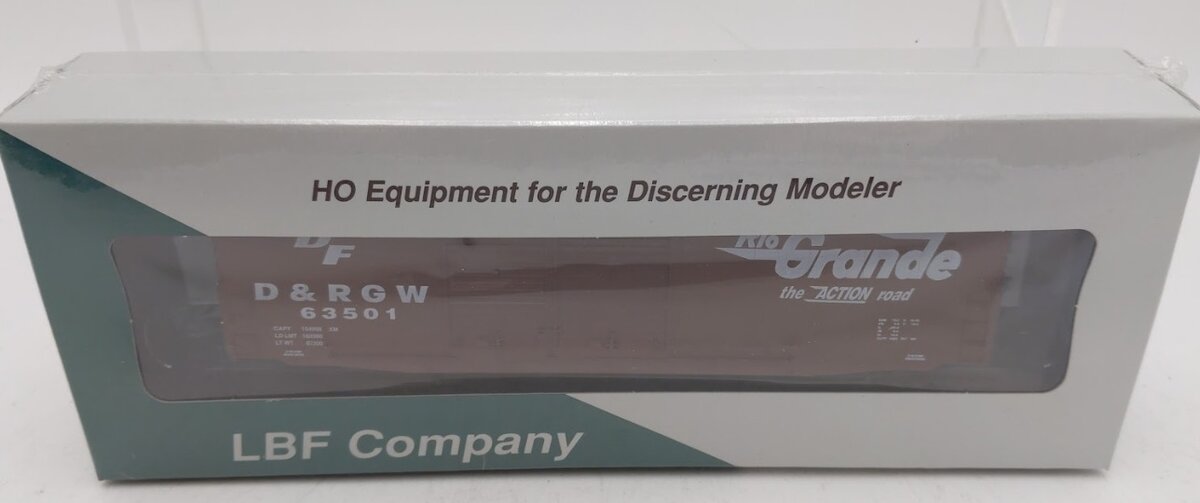 LBF 1131 HO Denver & Rio Grande 52' PS-1 Boxcar Car Road # 63501 Kit
