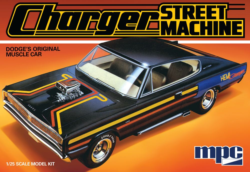 MPC 1028 1:25 Charger Street Machine Dodge's Original Muscle Car Plastic Kit