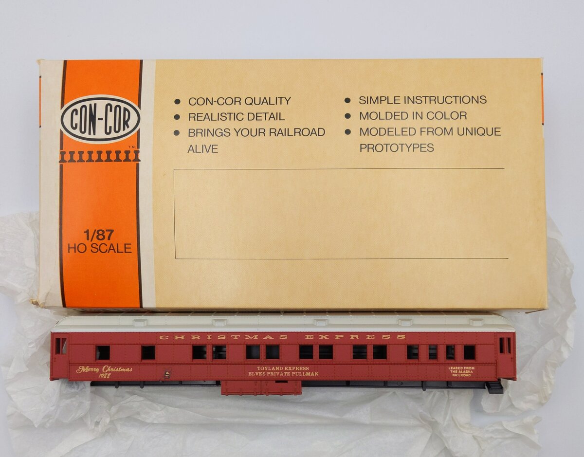 Con-Cor 0001-008705 HO Pullman Christmas Stock Car