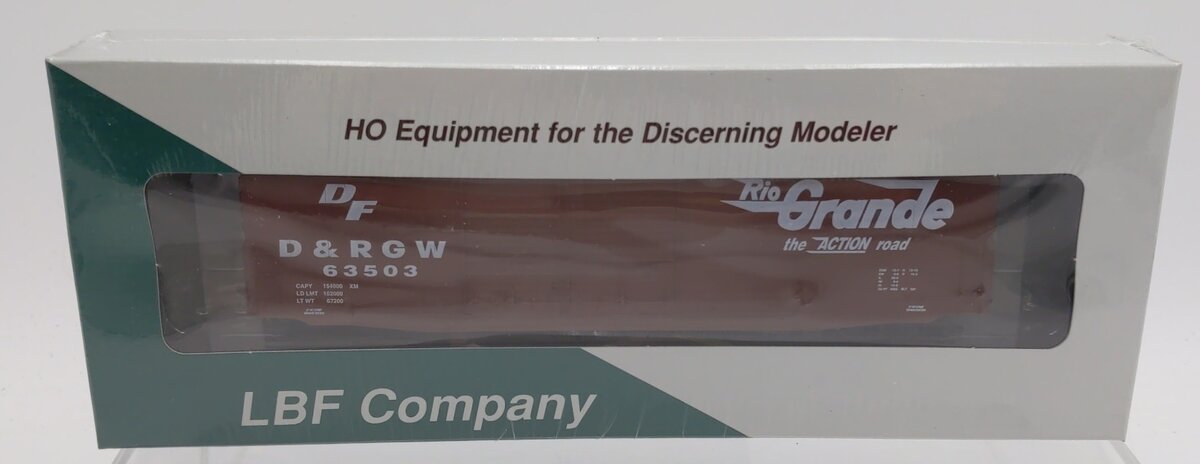 LBF 1131 HO Scale Denver & Rio Grande 52' PS-1 Boxcar Car Road # 63503 Kit