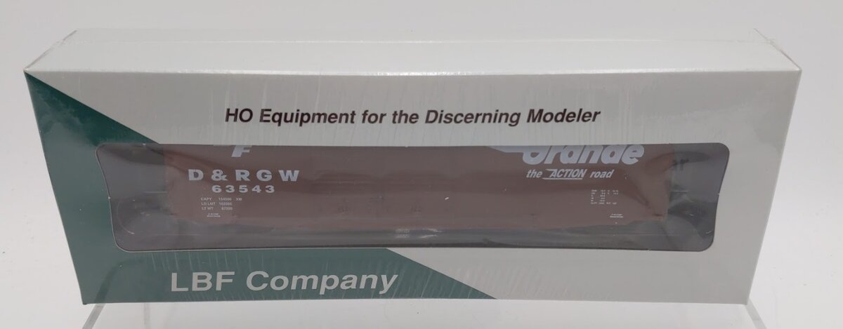 LBF 1131 HO Scale Denver & Rio Grande 52' PS-1 Boxcar Car Road # 63543 Kit