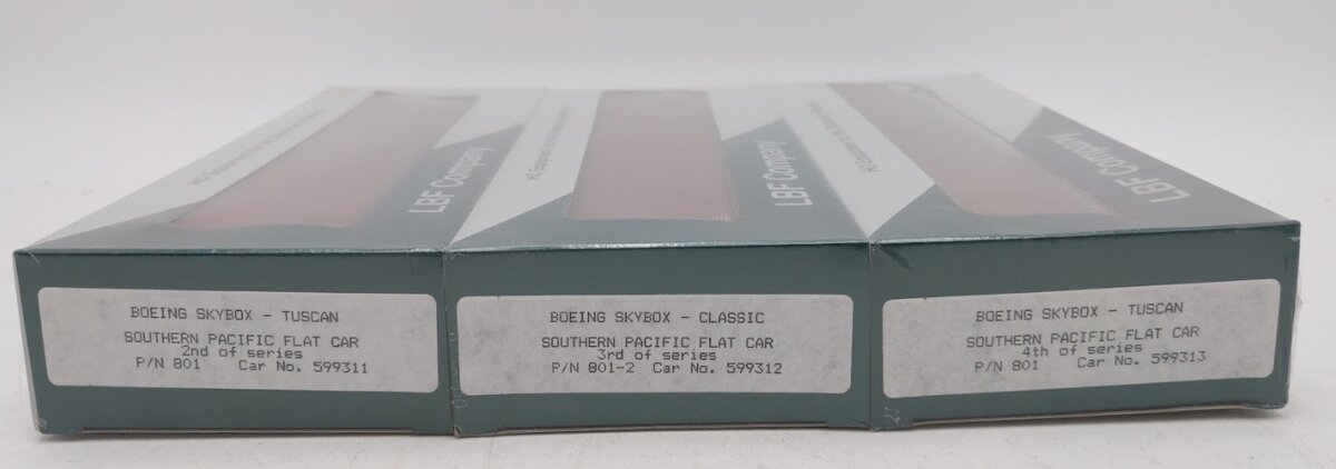 LBF 801 HO Scale Southern Pacific Boeing Skybox Flat Car Kit (Set of 3)