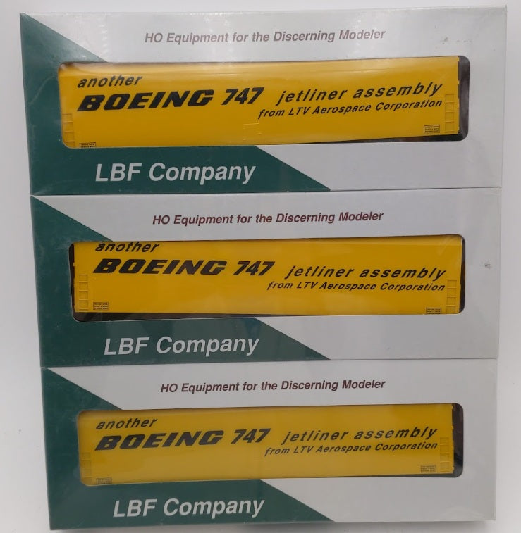LBF 1803-2 HO Boeing Skybox & Burlington Northern Classic Flat Car Kit(Set of 3)
