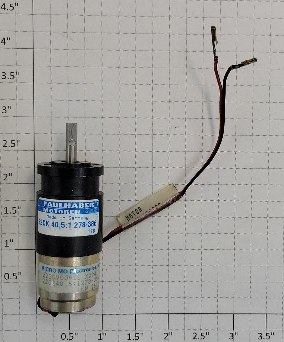 Faulhaber 2230V009SL 3-Volt DC Micromotor Geared Can Motor with Wiring