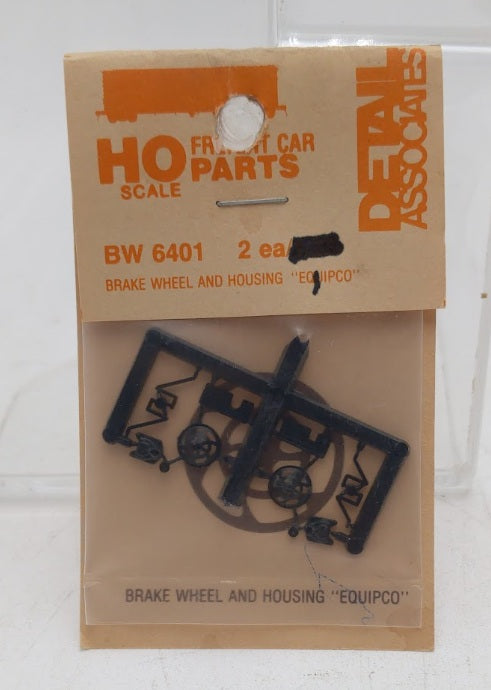 Detail Associates BW6401 HO Scale Brake Wheel & Housing 'EQUIPCO' (Pack of 2)