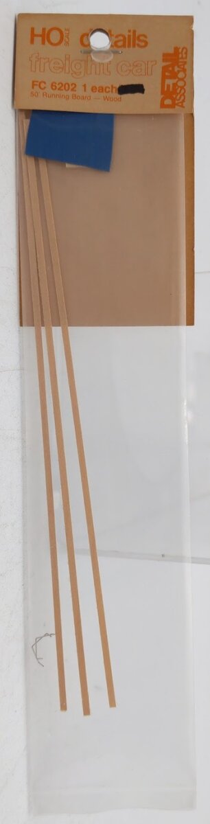 Detail Associates FC6202 HO Scale 50' Runing Board Wood Kit
