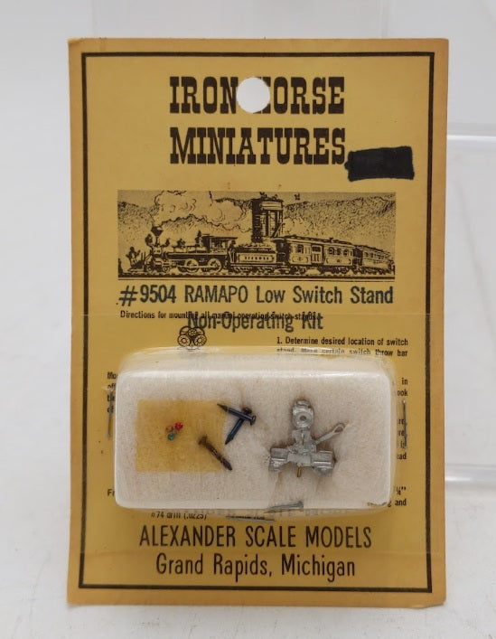 Iron Horse 9504 HO Scale Ramapo Low Switch Stand Non-Operating Kit
