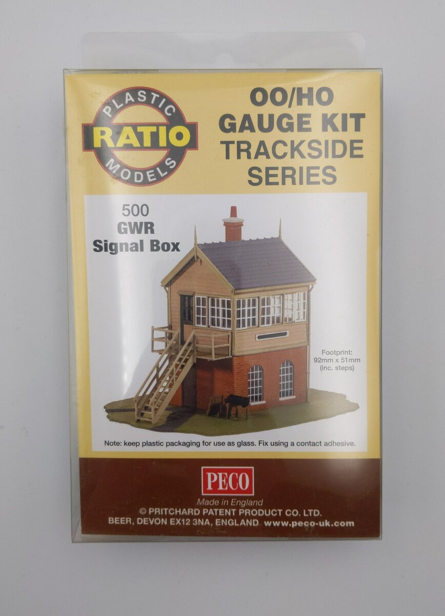 Plastic Ratio Models 500 OO/HO GWR Signal Box Building Kit