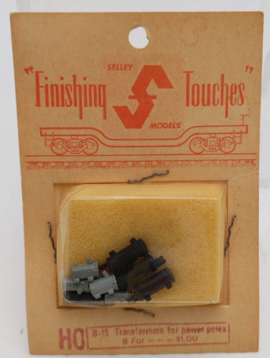 Finishing Touches B-15 HO Transformers For Power Poles (Pack of 8)