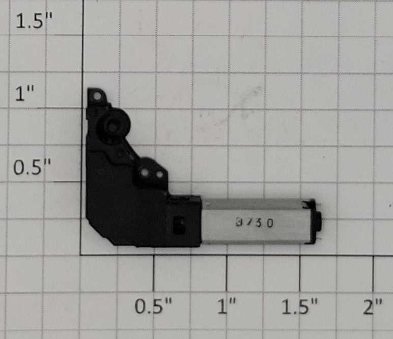 Canon 0819-1 5 Volt DC Camera Flat Motor with Worm Gear Assembly