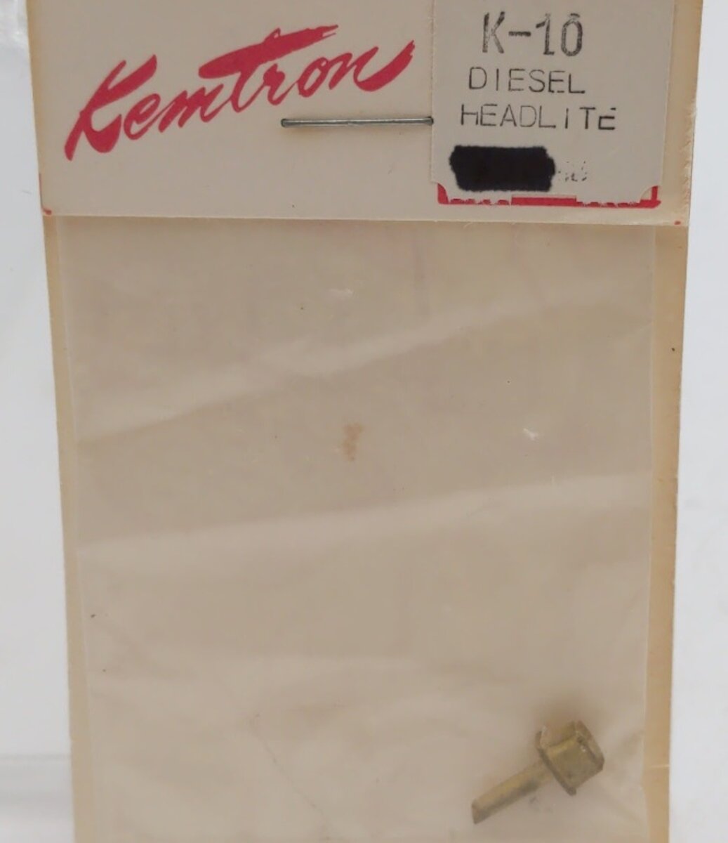 Kemtron K-10 HO Model Railroad Diesel Headlight Cast Metal Part One Piece