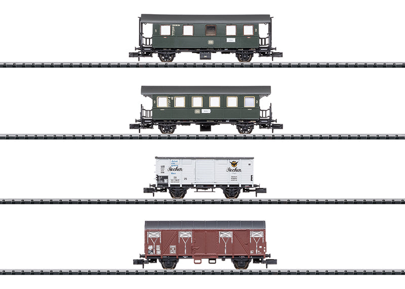 Trix 15002 N German Federal Railroad DB "GmP" Cars (Set of 4)