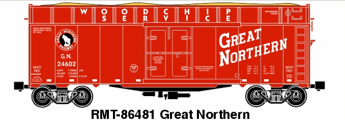 RMT 86481 O Great Northern Woodchip Car