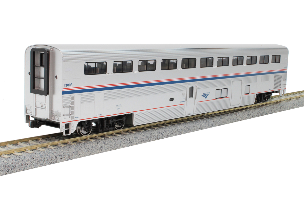 Kato 35-6094-1 HO Amtrak Phase VI Superliner I Coach-Baggage with Lights #31003