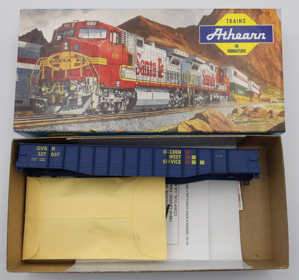 Athearn 1748 HO Galveston Golden West 50' Gondola Kit