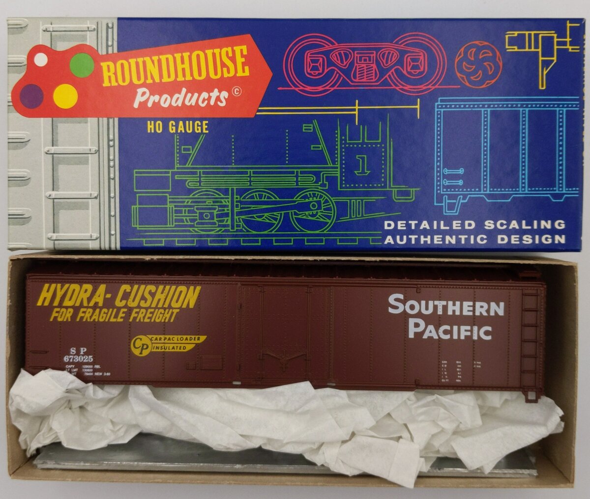 Roundhouse 7727 HO Southern Pacific 50' Plug Boxcar Kit