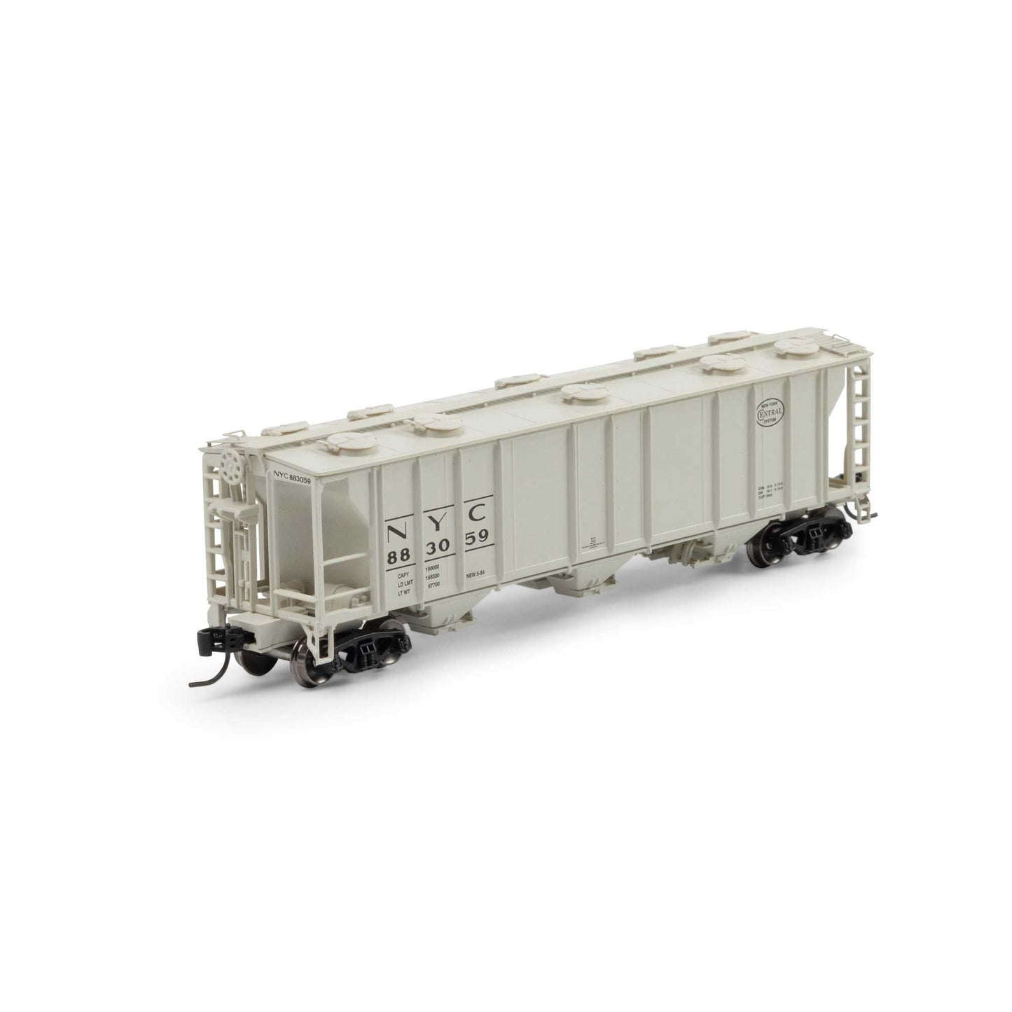 Athearn ATH-1726 N NYC PS-2 2893 3-Bay Covered Hopper #883059