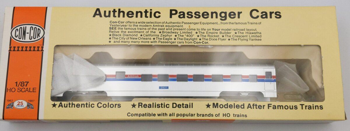 Con-Cor 0001-000986 HO 72' Pullman Amtrak Sleeper Kit