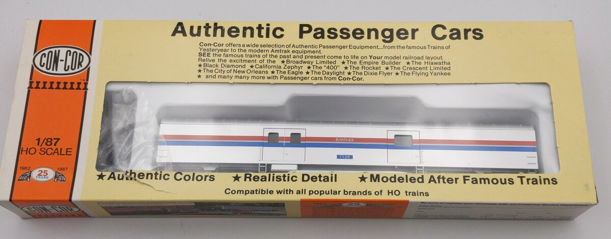 Con-Cor 0001-001026 HO 72' Amtrak Baggage Car Kit