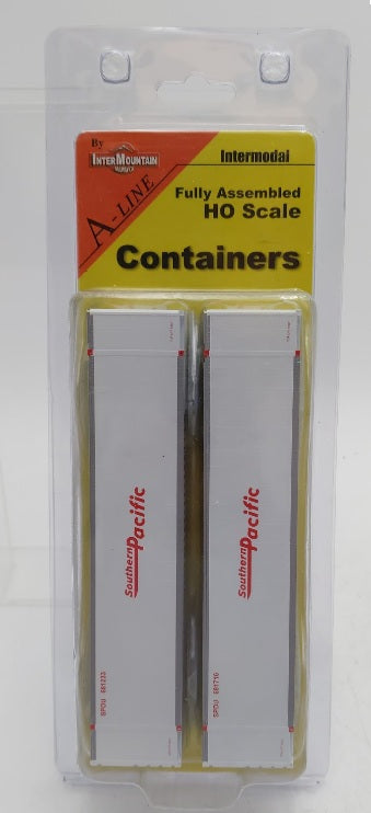 A-Line 30413-05 HO Southern Pacific 48' Smooth Side Container (Set of 2)