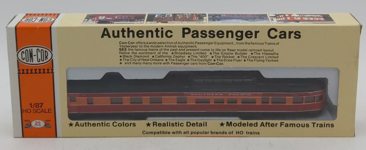 Con-Cor 0001-00780G HO Southern Pacific Dome / Observation Daylight Kit