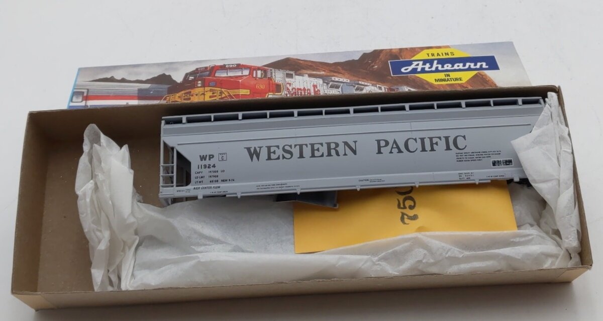 Athearn 290-1 HO Western Pacific 55' ACF Hopper # 11924 Kit