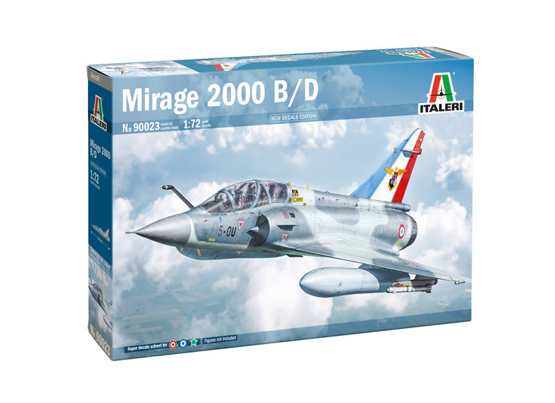 Italeri 90023 1:72 Mirage 2000 B/D Fighter Aircraft Plastic Model Kit