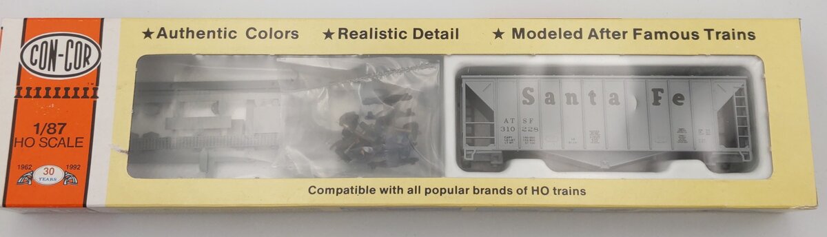 Con-Cor 0001-009751-2 HO Santa Fe AT&SF 40' Airslide Hopper Kit