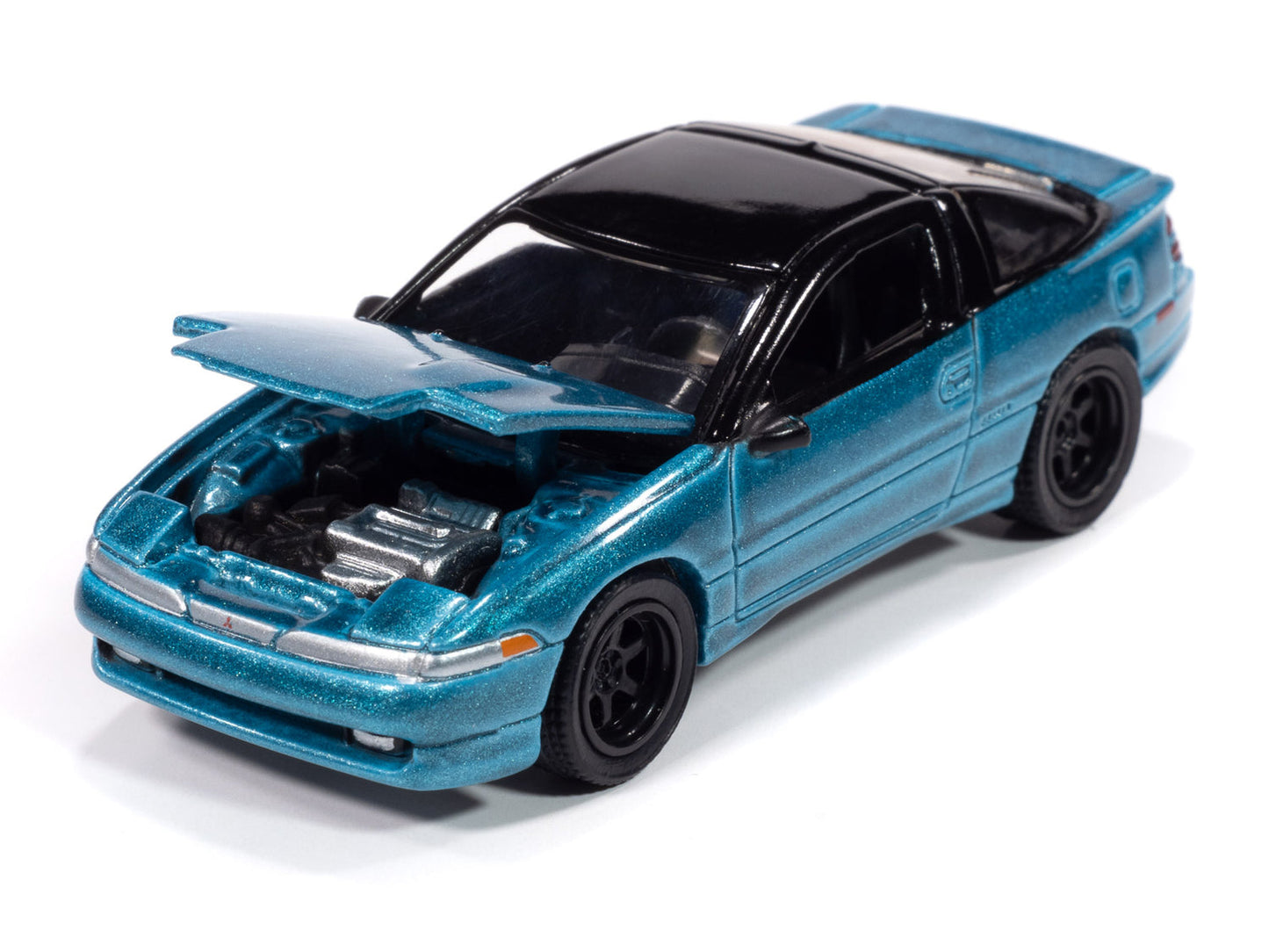 Auto World AWSP189-B-CASE 1:64 Blue 1991 Mitsubishi Eclipse GSX (Pack of 6)