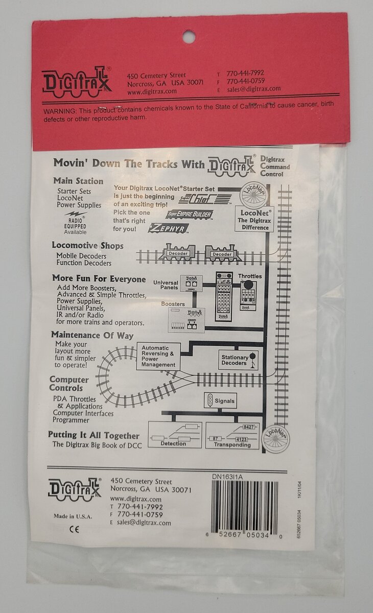 Digitrax DN163I1A N Scale InterMountain FT A Unit Decoder PCB Circuit Board