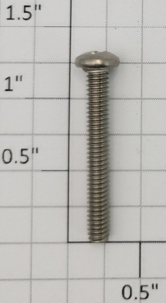 Acme #8-32 x 1-7/32" Nickel Phillips Pan Head Screw