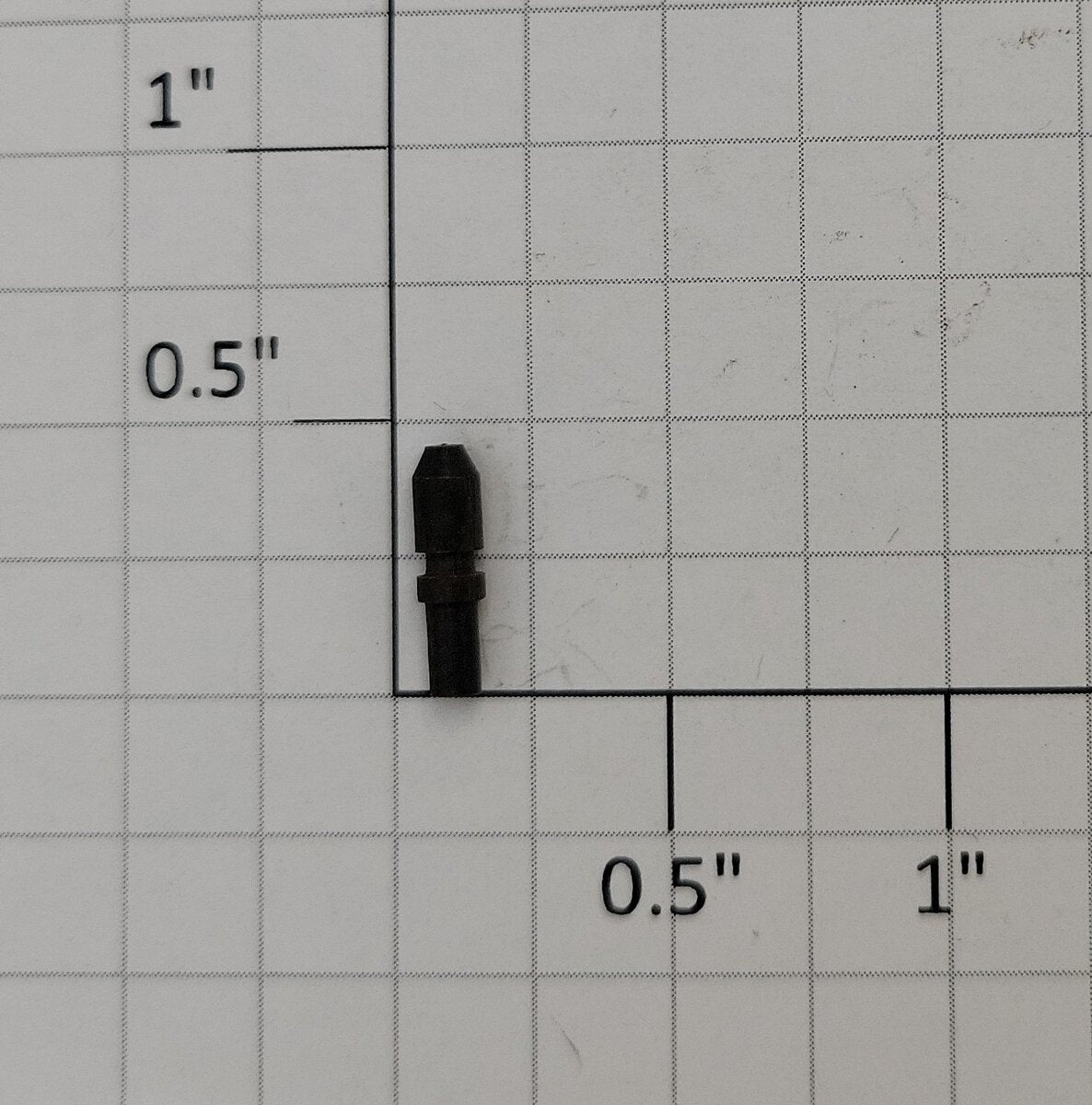 Lionel 1666E-2C O Gauge Black Steam Locomotive Whistle with Rivet End