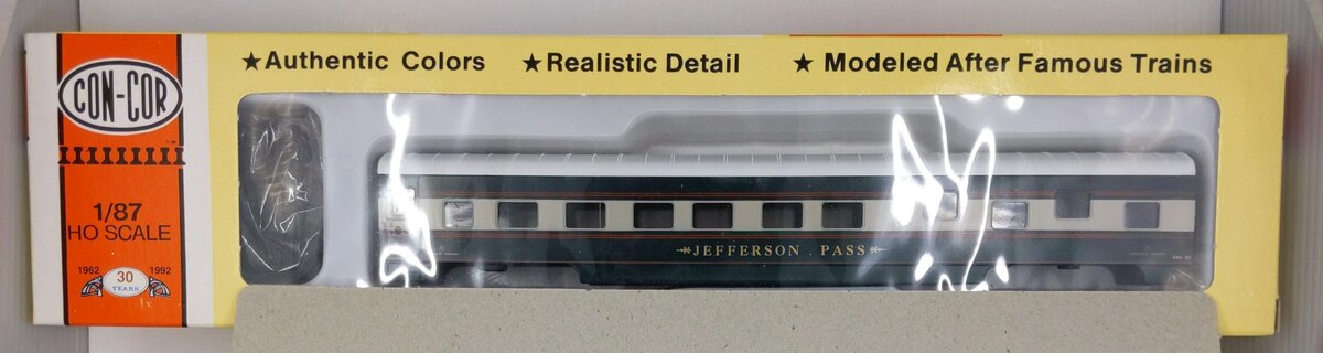 Con-Cor 0001-00980M (2) HO Scale Jefferson Pass 72' Passenger Car Sleeper
