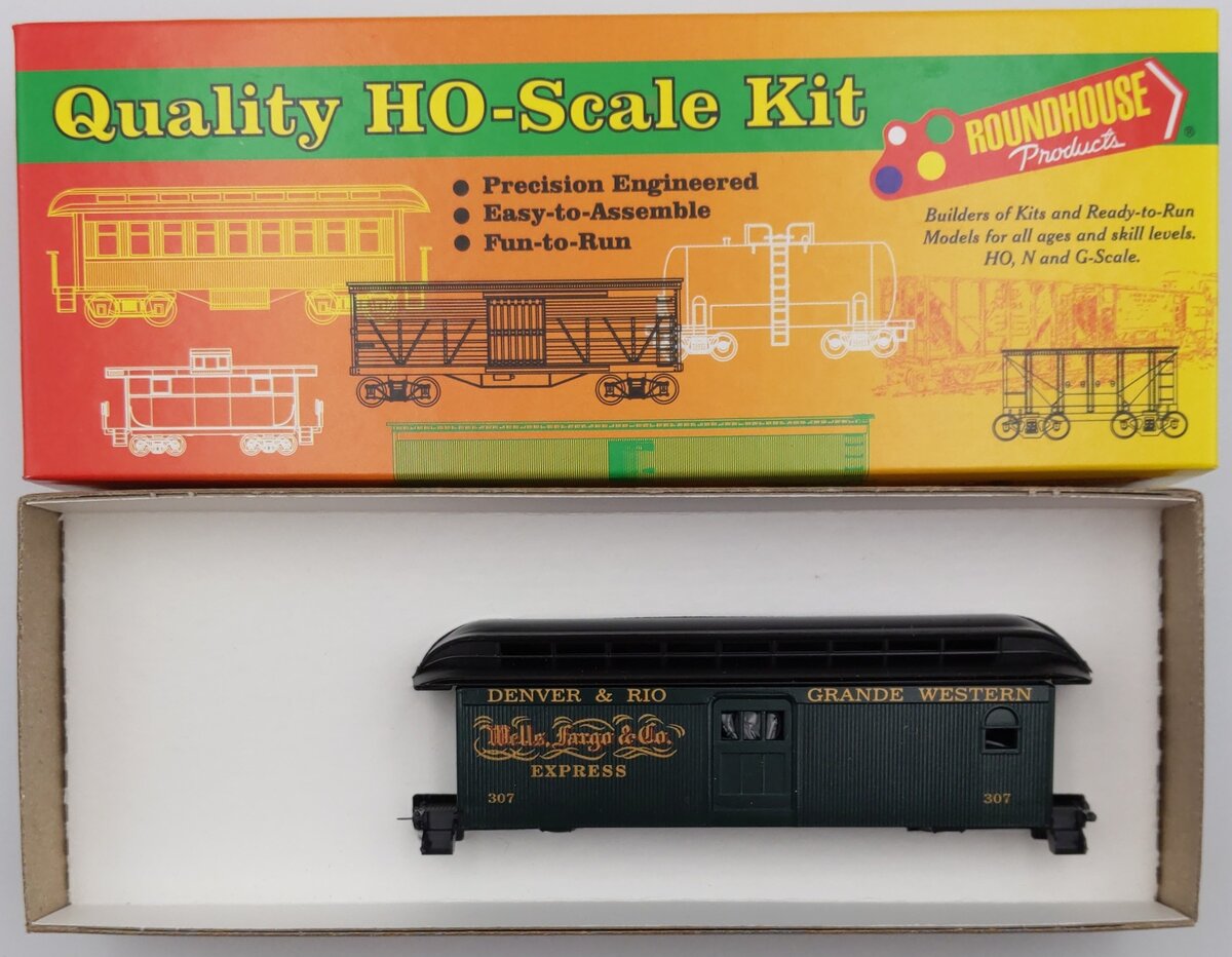 Roundhouse 37400 HO D & RGW Overton Baggage Car Kit