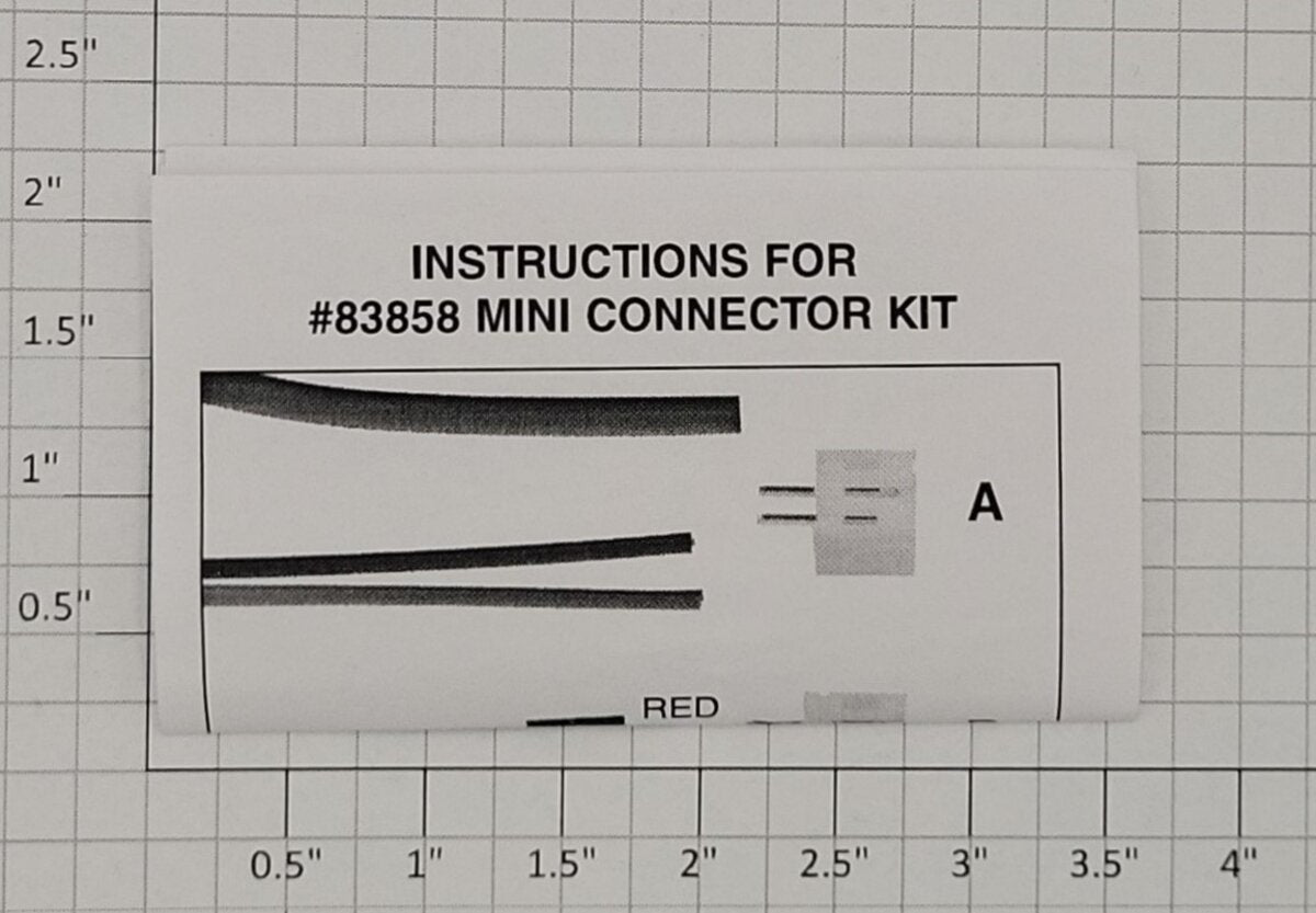 Micro-Mark 83858 Red & Black Mini Connector Kit (Bag of 10)